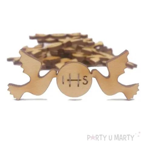 scrapki drewniane komunia golabki hostia ihs 50 mm 10 szt