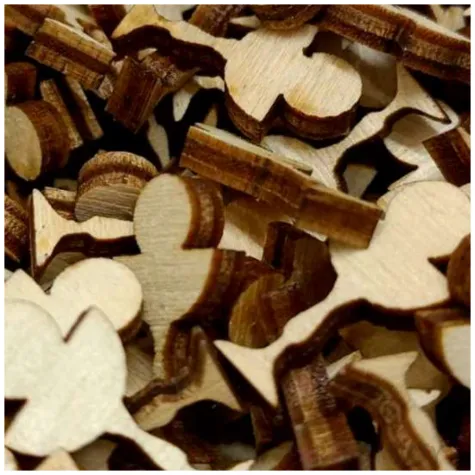 scrapki drewniane komunia kielich hostia 20 mm 100 szt
