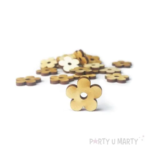 scrapki drewniane kwiatki 20 mm 3 mm 100 szt