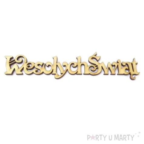scrapki drewniane napis wesolych swiat arts 14 cm 1 szt