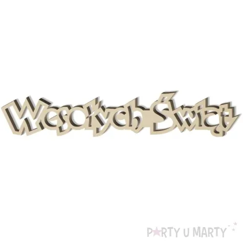 scrapki drewniane napis wesolych swiat baby 15 cm 1 szt