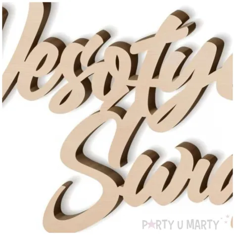 scrapki drewniane napis wesolych swiat snail 9 cm 1 szt