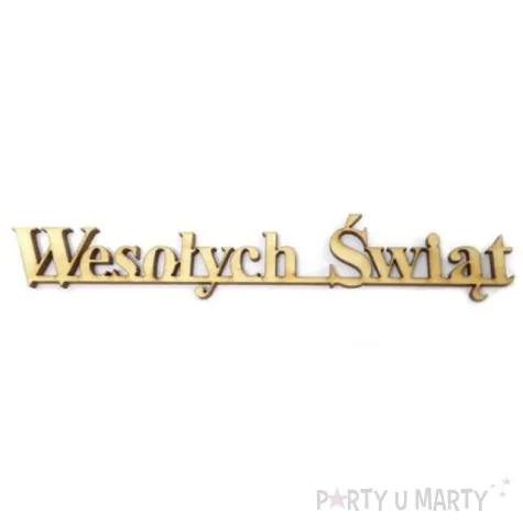 scrapki drewniane napis wesolych swiat timesik 14 cm 10 szt