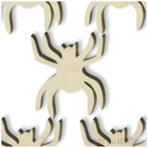 scrapki drewniane pajaki 33 mm 5 szt