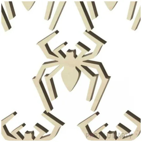 scrapki drewniane pajaki roboty 33 mm 5 szt