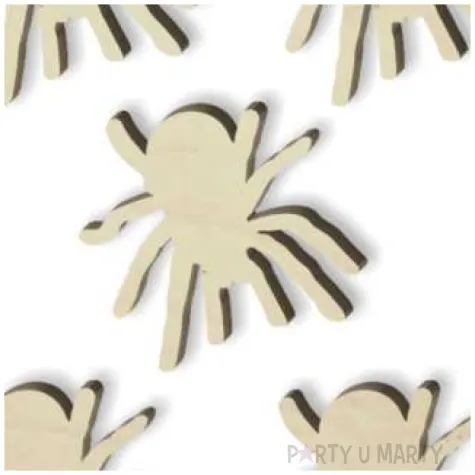 scrapki drewniane pajaki tarantule 33 mm 5 szt