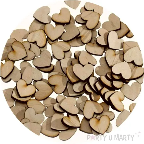 scrapki drewniane serca 20 mm 3 mm 100 szt