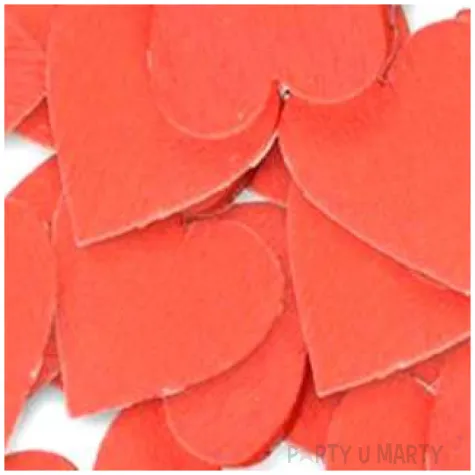 scrapki drewniane serca walentynkowe czerwone 30 szt