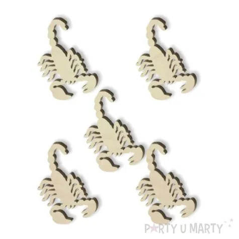 scrapki drewniane skorpiony 38 mm 5 szt