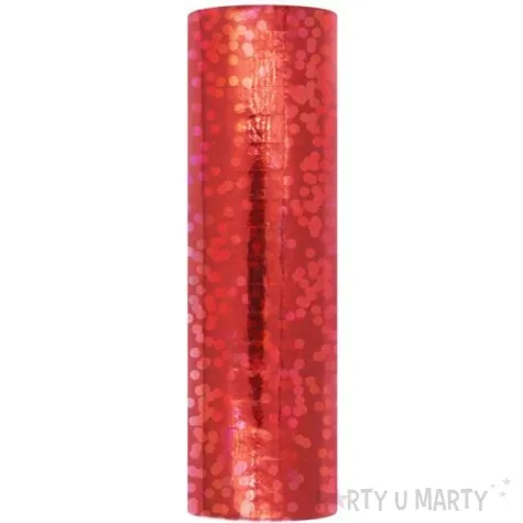 serpentyna holograficzna czerwona rozowy partypal 18 rolek