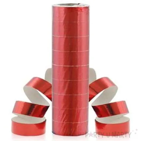 serpentyna holograficzna czerwony godan 9 szt