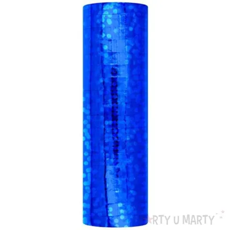 serpentyna holograficzna granatowa partypal 18 rolek