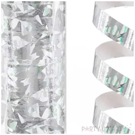 serpentyna holograficzna srebrny godan 4 m 18 rolek