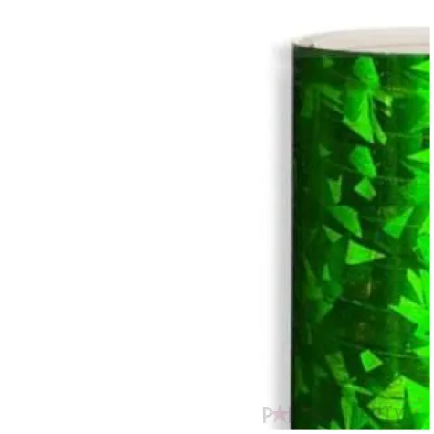 serpentyna holograficzna zielona dekoracjepolska 19 rolek