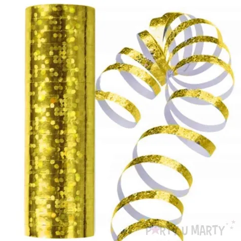 serpentyna holograficzna zlota 18 rolek