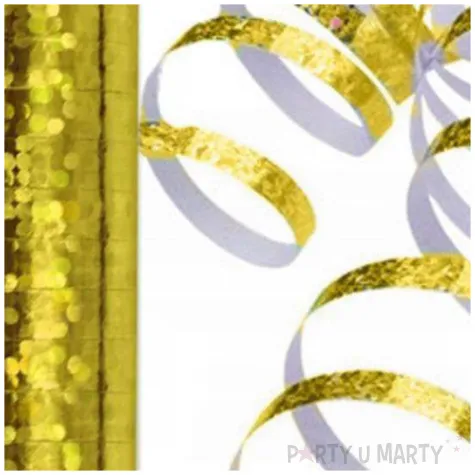 serpentyna holograficzna zlota 18 rolek