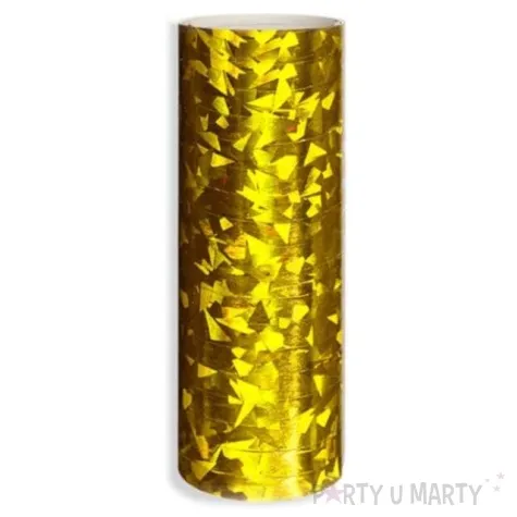 serpentyna holograficzna zlota dekoracjepolska 19 rolek
