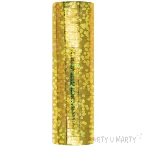 serpentyna holograficzna zlota partypal 18 rolek
