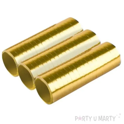 serpentyna metaliczna zlota amscan 0 7 x 400 cm 3 szt