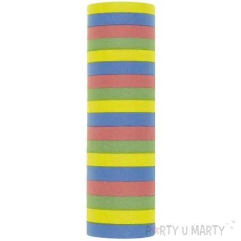 serpentyna papierowa kolorowe paski mix partypal 18 rolek