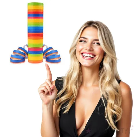 serpentyna teczowe paski godan 18 rolek