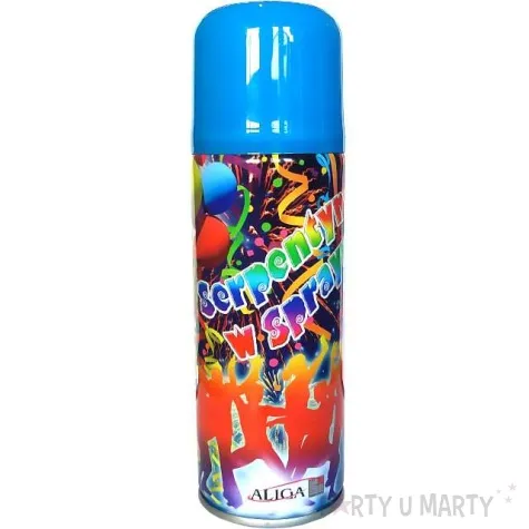 serpentyna w sprayu classic niebieska aliga 250ml