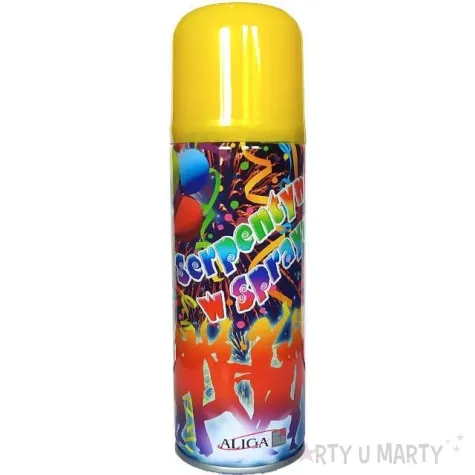 serpentyna w sprayu classic zolta aliga 250ml