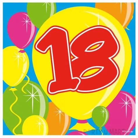 serwetki 18 balloons 25 cm folat 20 szt