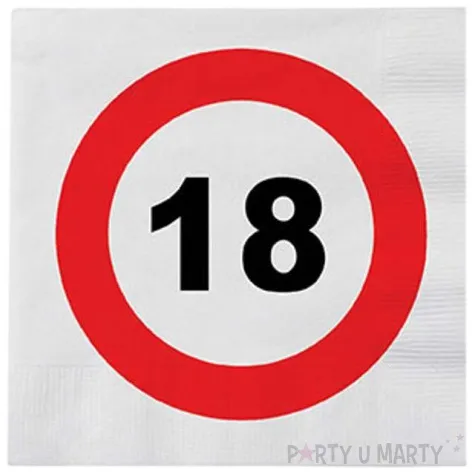 serwetki 18 traffic birthday 33 cm funny fashion 16 szt
