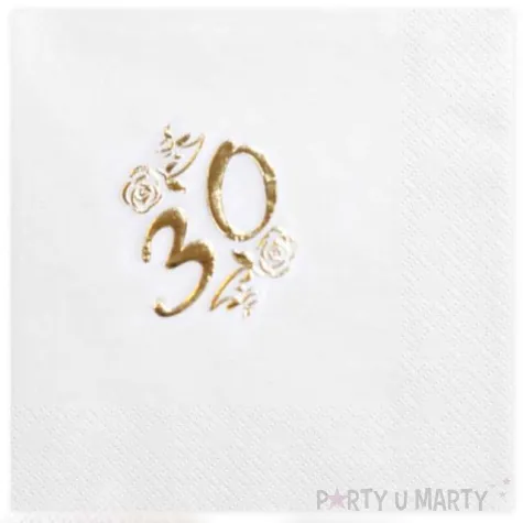 serwetki 30 white gold gajo 20 szt