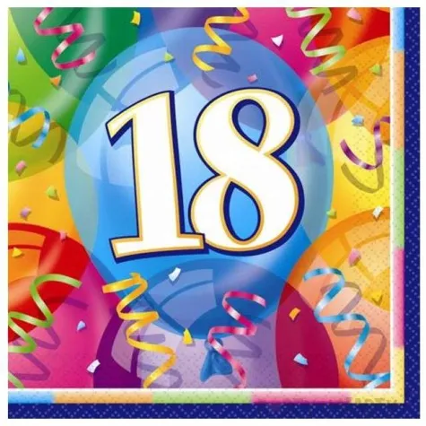 serwetki 33 cm 18 baloniki unique 16 szt