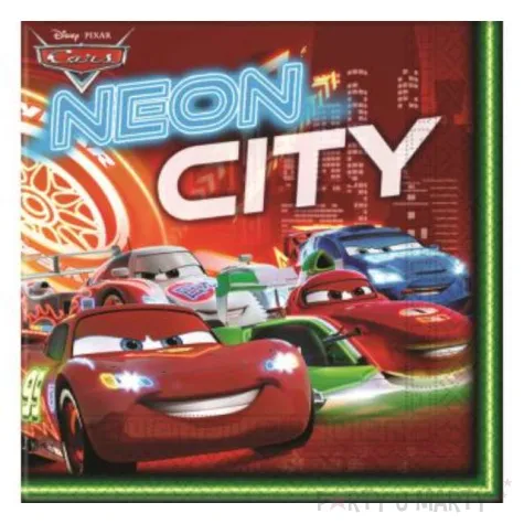 serwetki 33 cm cars neon 20 szt