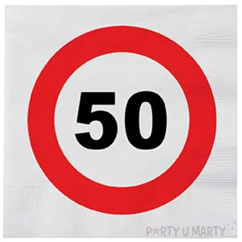 serwetki 50 traffic birthday 33 cm funny fashion 16 szt