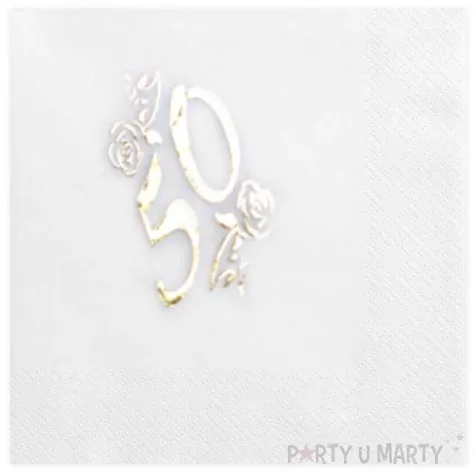 serwetki 50 white gold gajo 20 szt