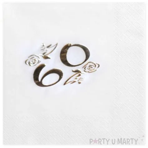 serwetki 60 white gold gajo 20 szt