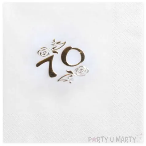 serwetki 70 white gold gajo 20 szt