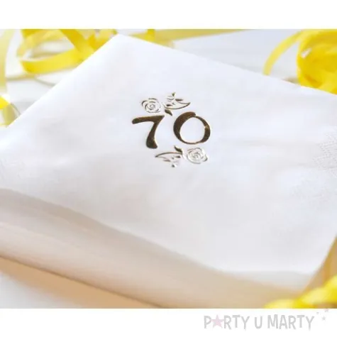 serwetki 70 white gold gajo 20 szt