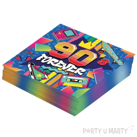 serwetki 90s forever lata 90 guirca 33 cm 20 szt