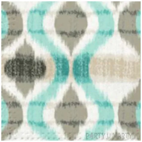 serwetki afrykanski klimat turkusowe paw 33 cm 20 szt