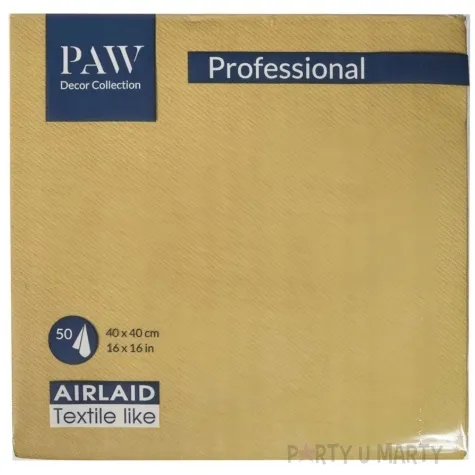 serwetki airlaid classic zloty paw 40 cm 50 szt