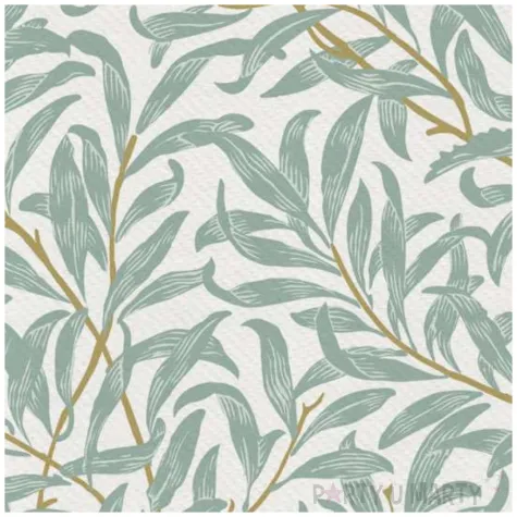 serwetki airlaid galazki wierzby zielony bialy paw 40 cm 50 szt