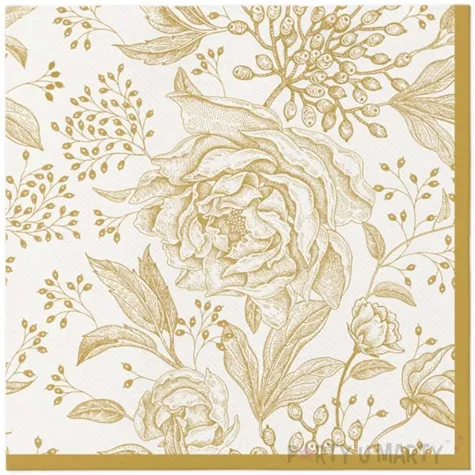 serwetki airlaid kwiaty piwonie paw 40 cm 50 szt