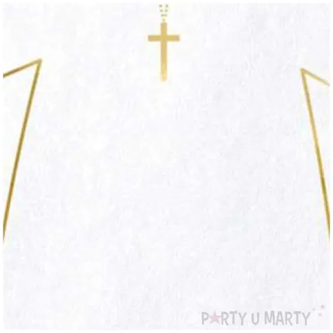 serwetki alba komunijna biale partydeco 20 szt