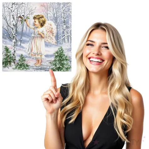 serwetki aniolek w zimowym lesie maki 33 cm 20 szt