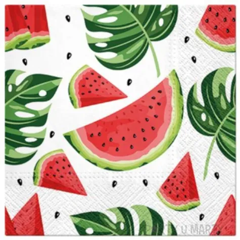 serwetki arbuzy paw 33 cm 20 szt