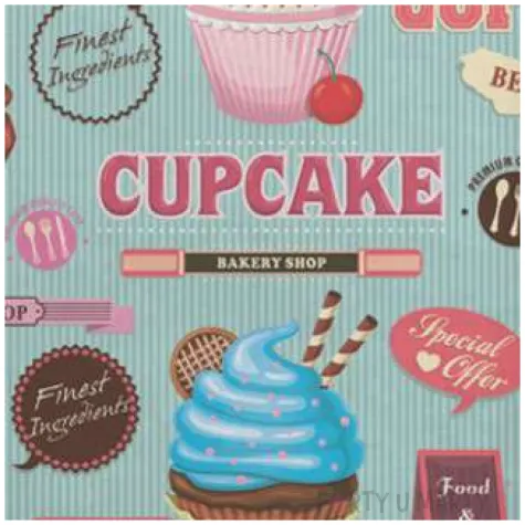 serwetki babeczkowy plakat maki 33 cm 20 szt