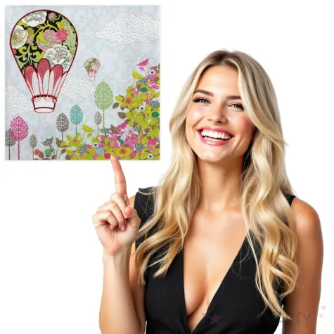 serwetki balon w kwiaty maki 33 cm 20 szt