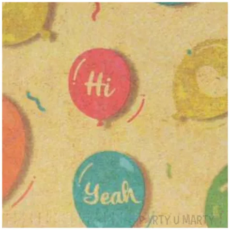 serwetki baloniki slowka mix arpex 33 cm 20 szt