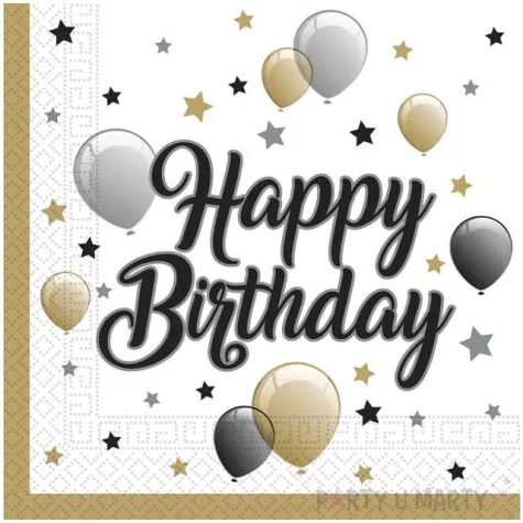 serwetki balony happy birthday procos 33 cm 20 szt