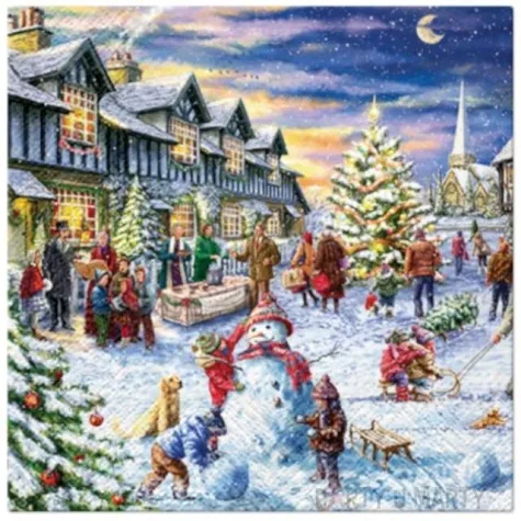 serwetki balwan boze narodzenie paw 33 cm 20 szt